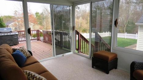 Enclosed Porch is a great place to enjoy this great lot.
